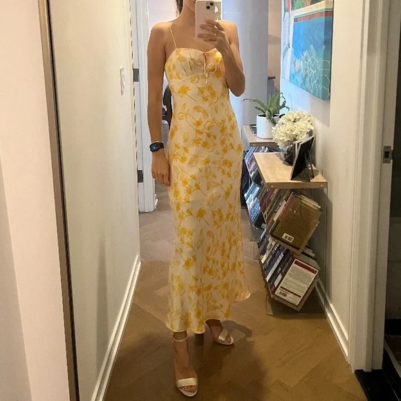knee length dresses for ladies Erica White Lace Mermaid Midi Dress